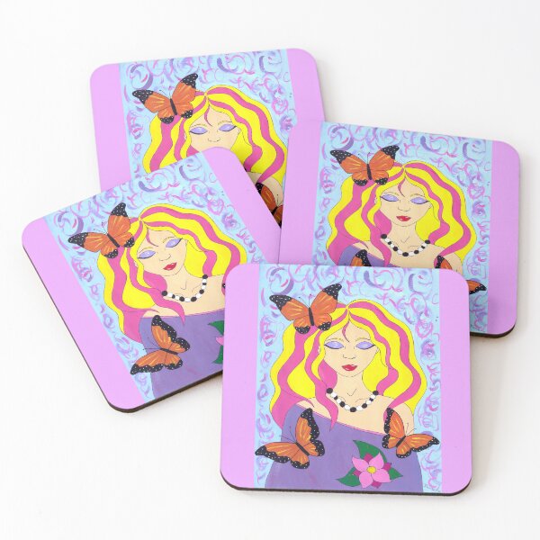 Item preview, Butterfly spring woman  designed and sold by Dina R. Art.
