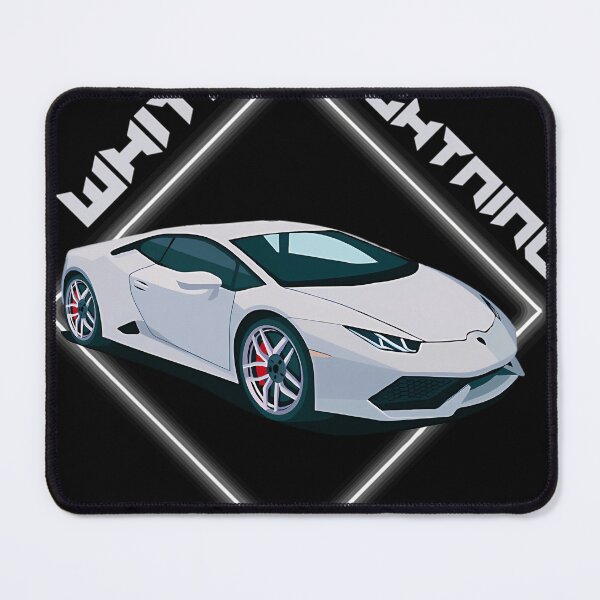 Item preview, White Lightning Supercar Graphic designed and sold by KEVINOOI.