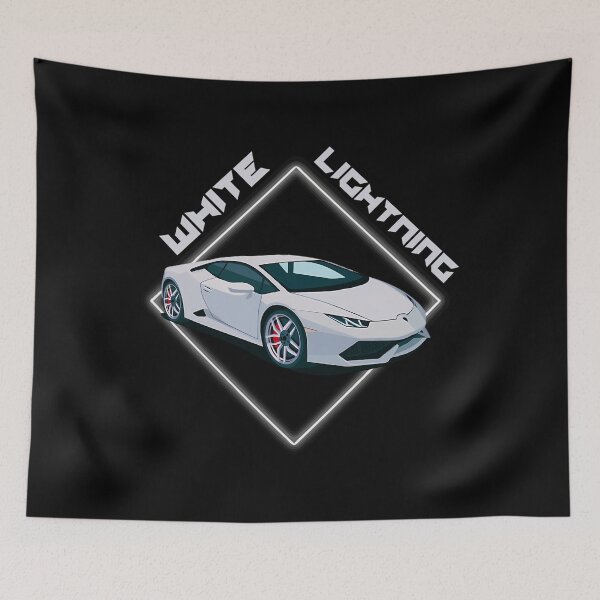 Item preview,  White Lightning Supercar Graphic  designed and sold by KEVINOOI.