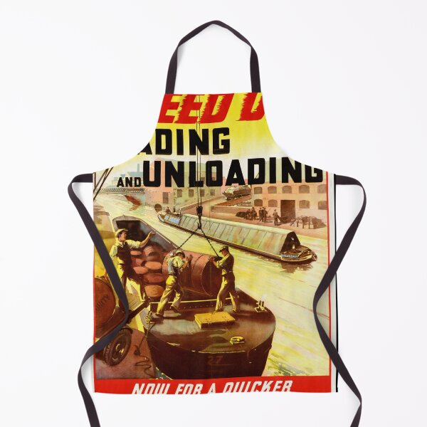 Item preview, Vintage WWII Propaganda Poster | Speed Up Loading & Unloading | Quicker Turnaround | Industrial Realism Art Print designed and sold by artofuniverse.