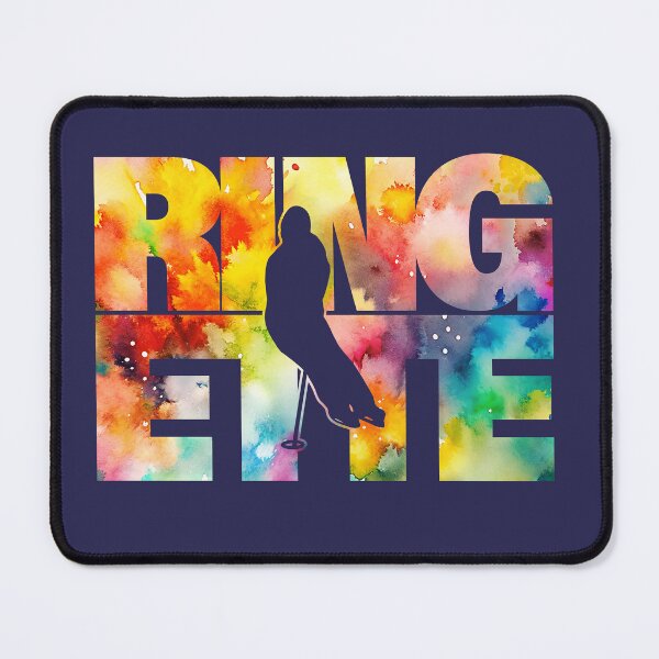 Item preview, Ringette Player – Multicolor Watercolor Silhouette designed and sold by EmeraldeaArt.