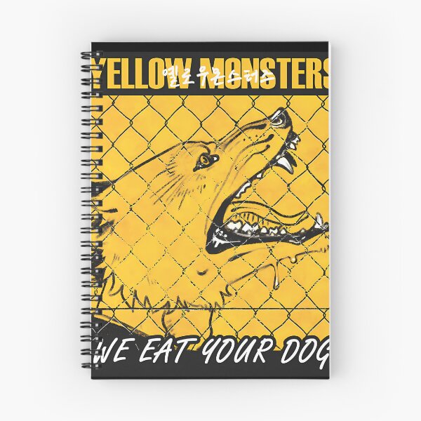 Item preview, Yellow Monsters We Eat Your Dog Textless designed and sold by DAWOLSEN.