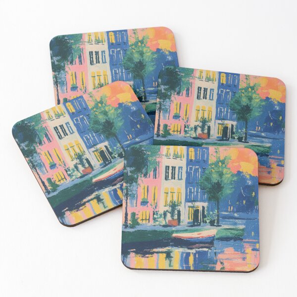 Item preview, Amsterdam on the water in the Matisse style designed and sold by ArtHouseNiklas.