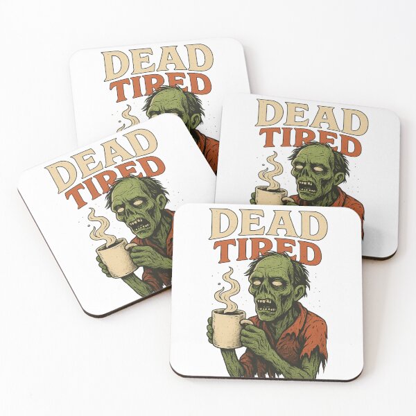 Item preview, Dead Tired – Zombie Coffee Halloween Shirt designed and sold by ArtificialAce.