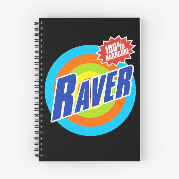 Artikelvorschau, 100 % Hardcore-Raver – Blauer Raver auf mehrfarbiger Zielscheibe. entworfen und verkauft von EvanVanness.