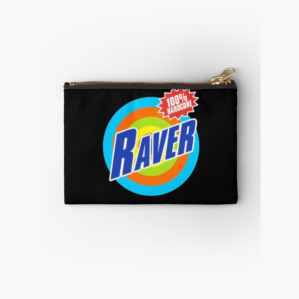 Artikelvorschau, 100 % Hardcore-Raver – Blauer Raver auf mehrfarbiger Zielscheibe. entworfen und verkauft von EvanVanness.