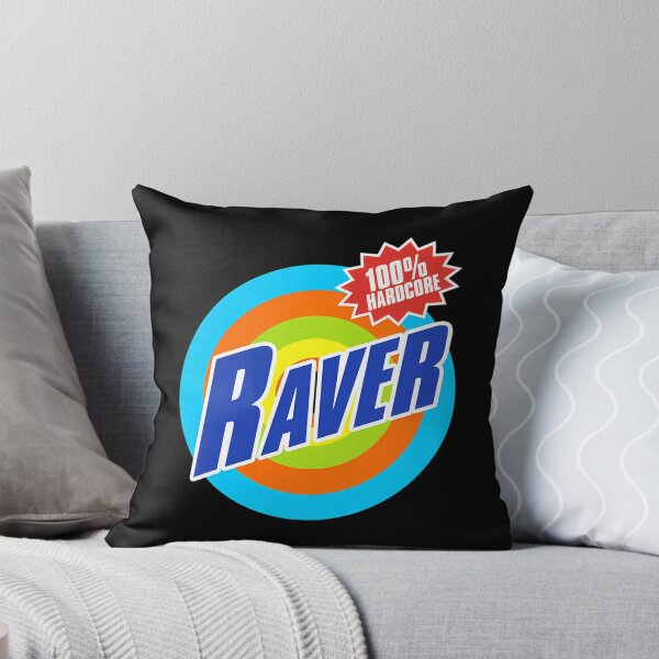 Artikelvorschau, 100 % Hardcore-Raver – Blauer Raver auf mehrfarbiger Zielscheibe. entworfen und verkauft von EvanVanness.