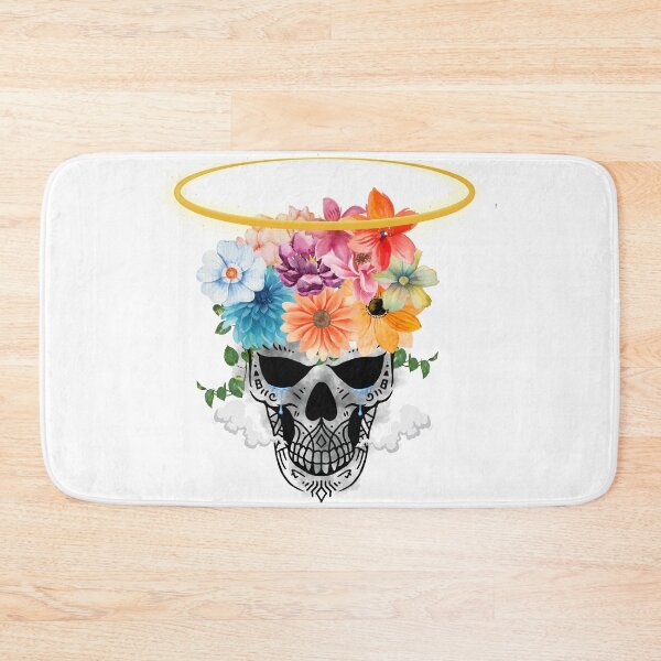 Item preview, Skull with Floral Hair and Smoke | Mystic Fantasy Illustration designed and sold by CHAYOST.