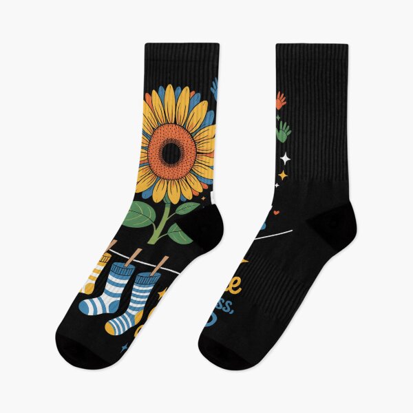 Item preview, Down Syndrome Awareness Ribbon Flower designed and sold by DoorwayThreads.
