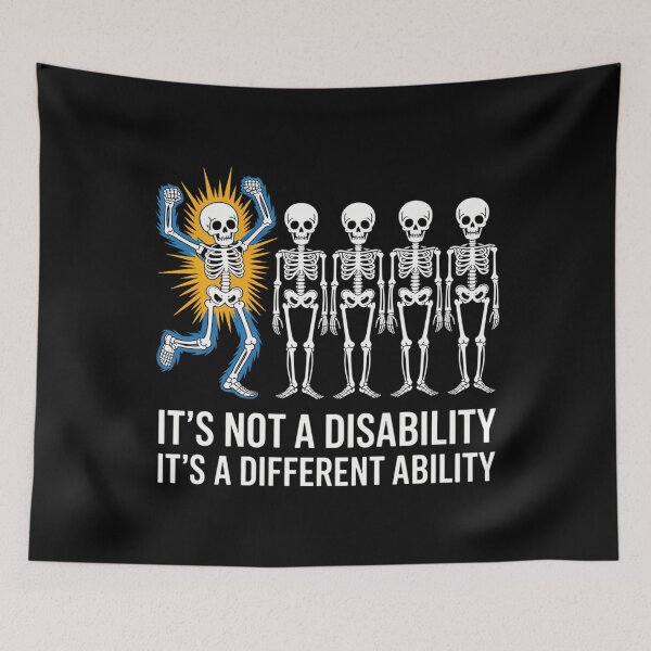 Item preview, Down Syndrome Awareness Skeleton designed and sold by DoorwayThreads.