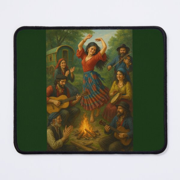 Item preview, Gypsy Campfire Dance – Folk Celebration in the Forest designed and sold by alizo74.