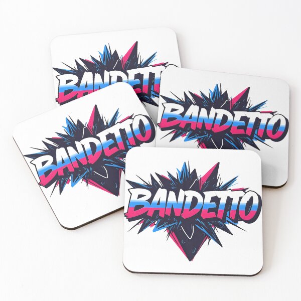 Item preview, BANDETTO – Retro Vaporwave Neon Text Art designed and sold by Kavya Art.