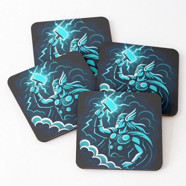 Item preview, Thor God of Thunder – Epic Norse Mythology Art designed and sold by Lureon.