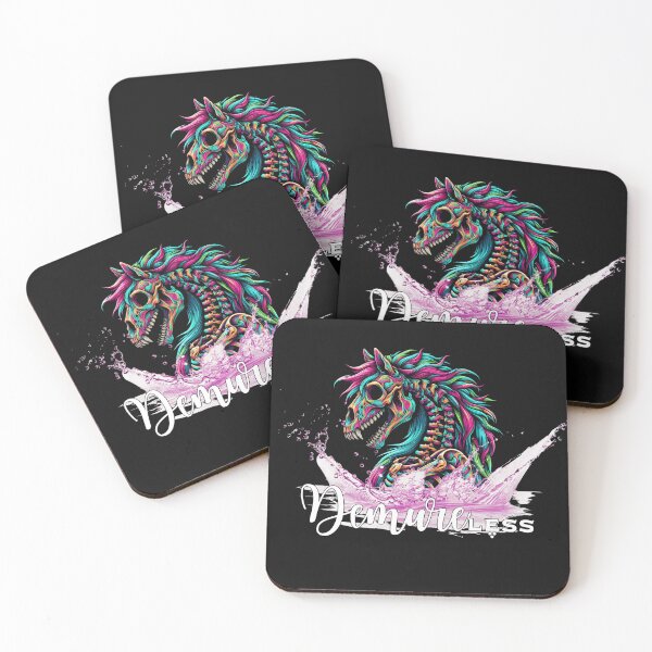 Item preview, Demureless Halloween Psychedelic Skeleton Horse Merging Out of Waters designed and sold by Shaielle.
