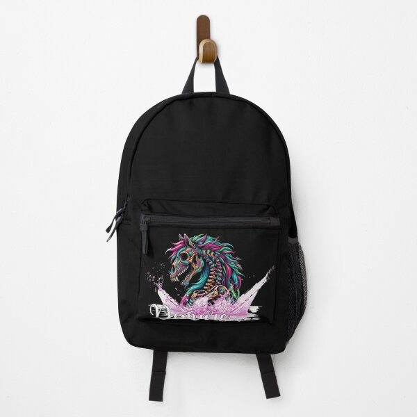 Item preview, Demureless Halloween Psychedelic Skeleton Horse Merging Out of Waters designed and sold by Shaielle.