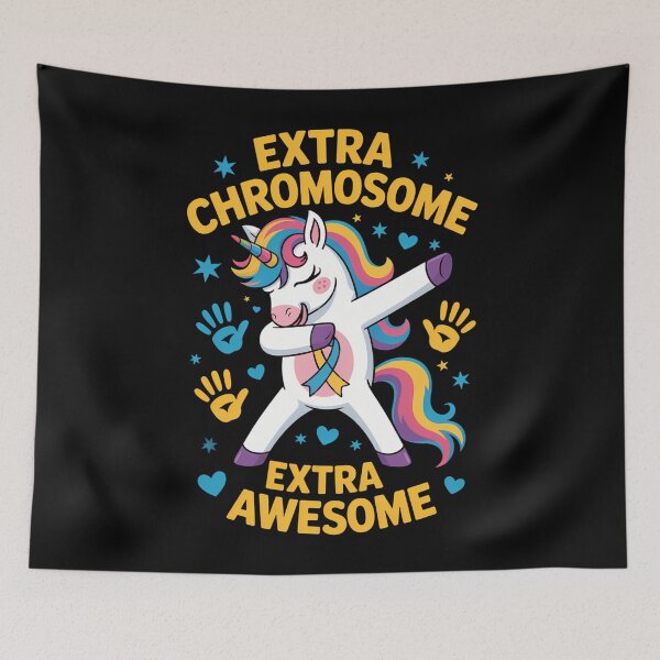 Item preview, Down Syndrome Unicorn Extra Chromosome Awareness designed and sold by DoorwayThreads.