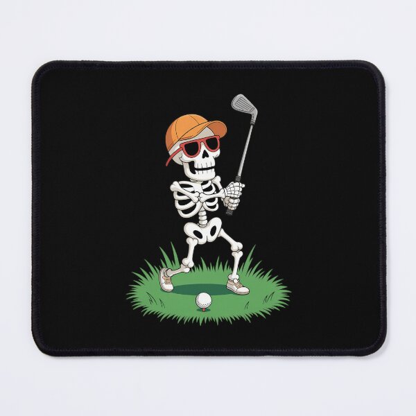 Item preview, Halloween Skeleton Funny Golf designed and sold by ValerieRodrigue.