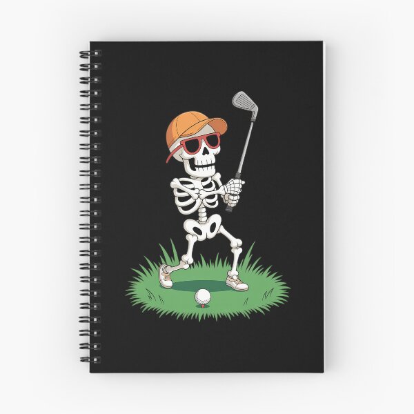 Item preview, Halloween Skeleton Funny Golf designed and sold by ValerieRodrigue.