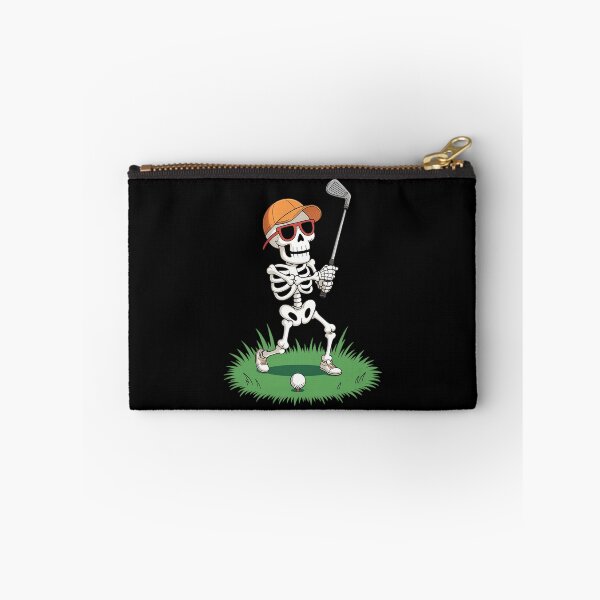 Item preview, Halloween Skeleton Funny Golf designed and sold by ValerieRodrigue.