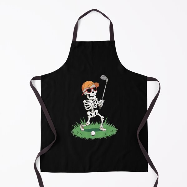 Item preview, Halloween Skeleton Funny Golf designed and sold by ValerieRodrigue.