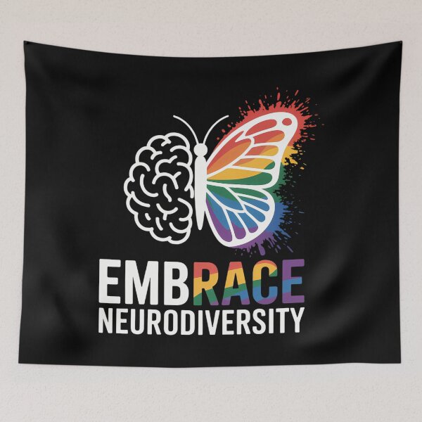 Item preview, Embrace Neurodiversity adhd awareness designed and sold by DoorwayThreads.