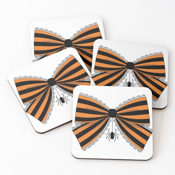 Item preview, Halloween Bow Design with Hanging Spider designed and sold by JustForYouGifts.