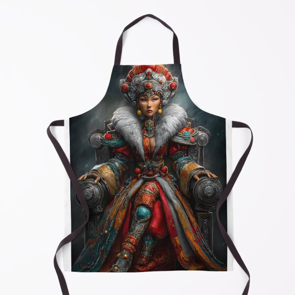 Item preview, Regal Empress in Ornate Traditional Attire designed and sold by Artessie.