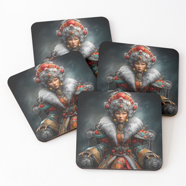 Item preview, Regal Empress in Ornate Traditional Attire designed and sold by Artessie.