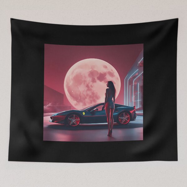 Item preview,  Supercar And Woman Art designed and sold by KEVINOOI.