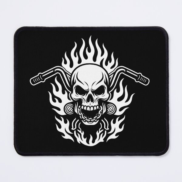 Item preview, Handlebar Skull Tribal · Harley Tribal Handlebar Skull · Biker Chain Flames · Biker Design designed and sold by DjokosDisigns.