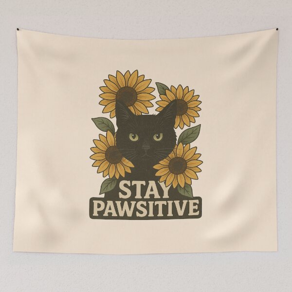Item preview, Stay Pawsitive designed and sold by worldofwhisper.