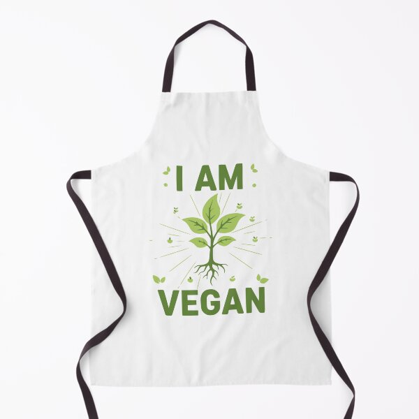 Item preview, I am vegan graphic vegan slogan for plant based gift designed and sold by LuxeGraphix.