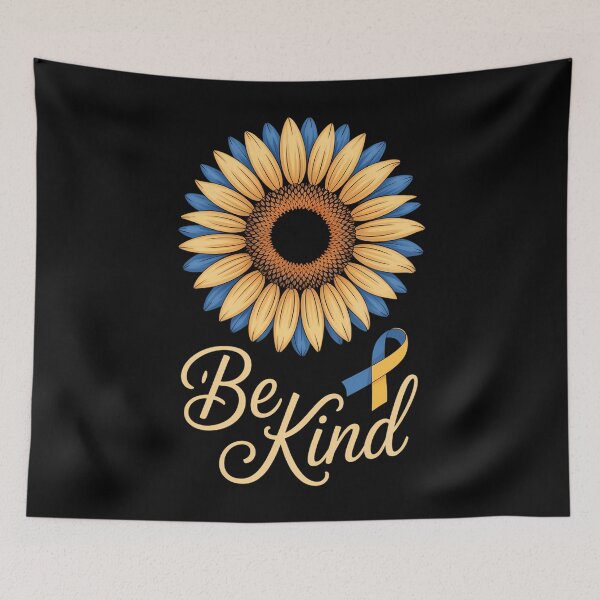 Item preview, Flower Down Syndrome Ribbon Awareness designed and sold by DoorwayThreads.