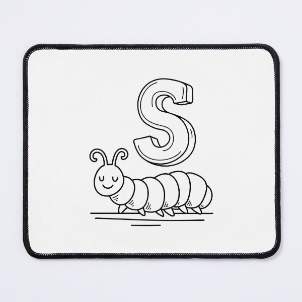 Item preview, An illustration of letter S stand for Silkworm designed and sold by rasagamastore.