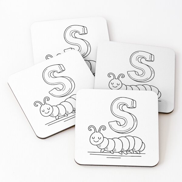 Item preview, An illustration of letter S stand for Silkworm designed and sold by rasagamastore.