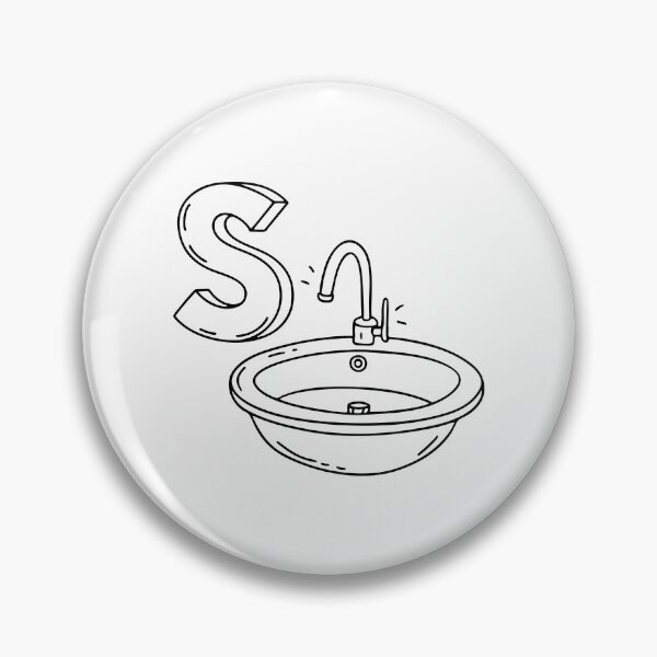 Item preview, An illustration of letter S stand for Sink designed and sold by rasagamastore.