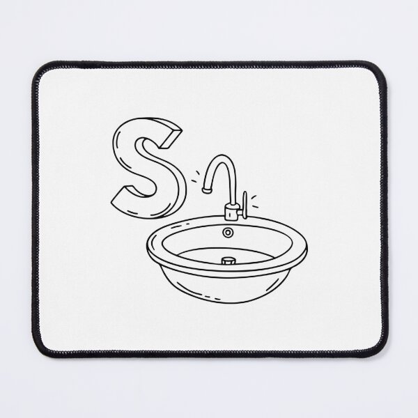 Item preview, An illustration of letter S stand for Sink designed and sold by rasagamastore.