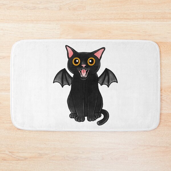 Item preview, Vampire Bat Cat – Creepy Cute Gothic Halloween Illustration designed and sold by J-Mindful.