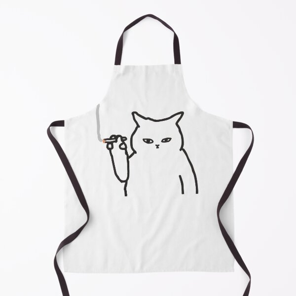 Item preview, cat smoking designed and sold by zainab hussain.