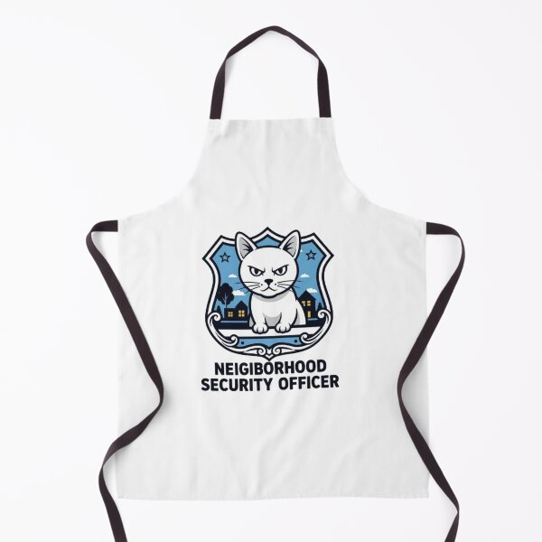 Item preview, Neighborhood Cat Guard Security Shield designed and sold by Purrf-Whiskers.