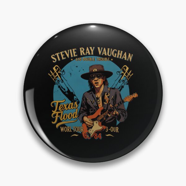 Item preview,  Stevie Ray Vaughan And Double Trouble Texas Flood World Tour Retro  designed and sold by JaimeVences.
