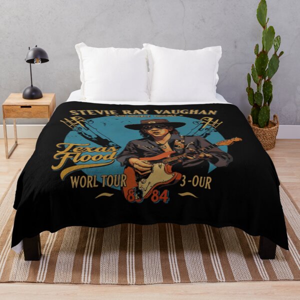 Item preview, Stevie Ray Vaughan And Double Trouble Texas Flood World Tour Retro designed and sold by JaimeVences.