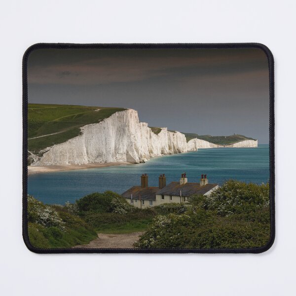 Item preview, Seven Sisters White Cliffs from Cuckmere Haven in East Sussex England UK designed and sold by John Gilham - Landscape Photography.