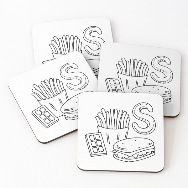 Item preview, An illustration of letter S stand for Snack designed and sold by rasagamastore.