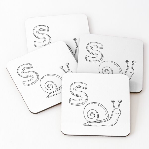 Item preview, An illustration of letter S stand for Snail designed and sold by rasagamastore.