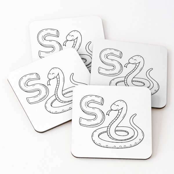 Item preview, An illustration of letter S stand for Snake designed and sold by rasagamastore.