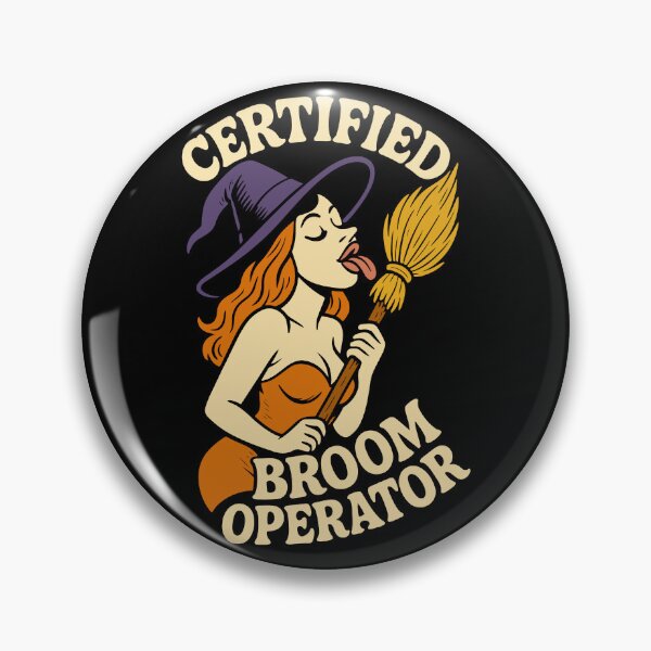 Item preview, Certified Broom Operator Funny witch Halloween designed and sold by LuminOrb.