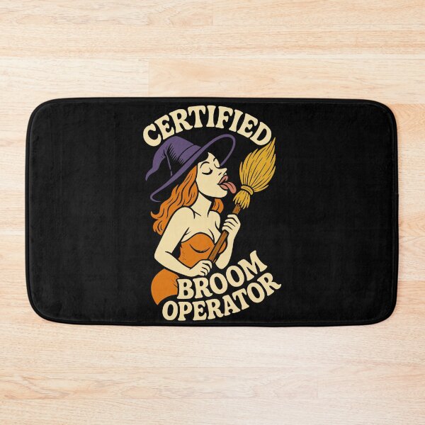 Item preview, Certified Broom Operator Funny witch Halloween designed and sold by LuminOrb.