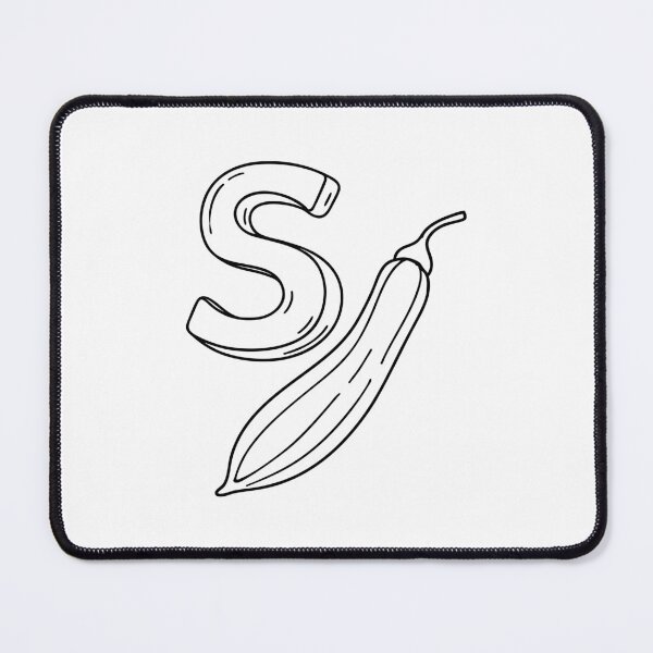 Item preview, An illustration of letter S stand for Snake gourd designed and sold by rasagamastore.