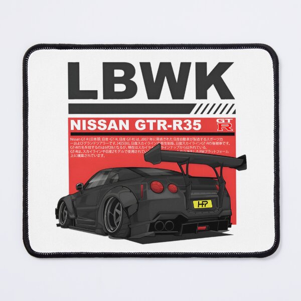 Item preview, LBWK Nissan GTR R35 Widebody JDM Car Illustration designed and sold by thundergearshop.